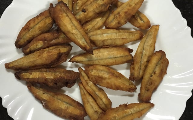 Manjubas fritas