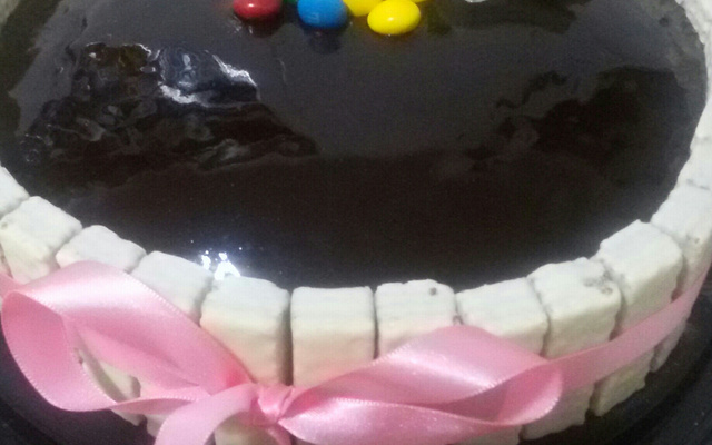 Cobertura crocante para bolo