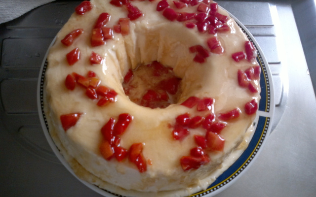 Sorvetão com calda de morango do Lucke