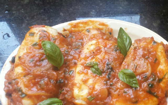 Steak de frango à parmegiana