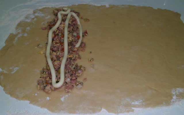 Pão de pizza da Cintia