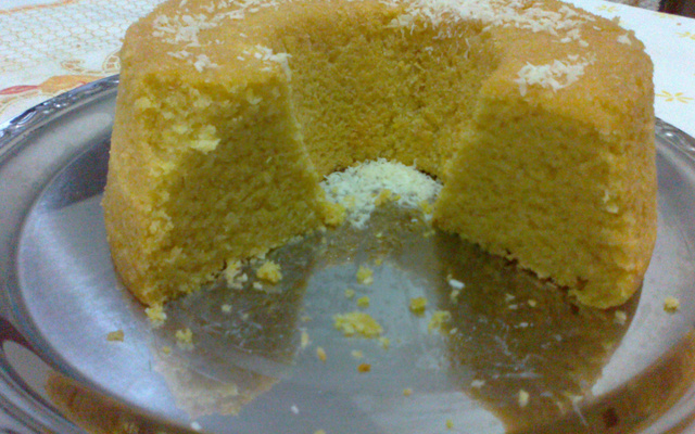 Bolo de farinha de milho