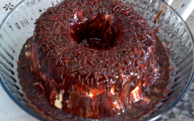 Sorvete pudim cremoso