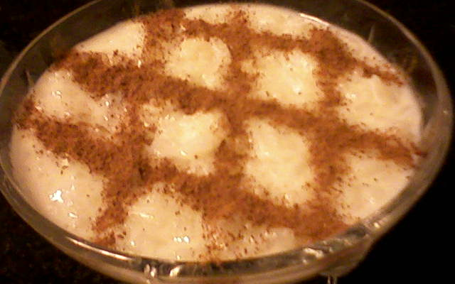 Canjica com amendoim