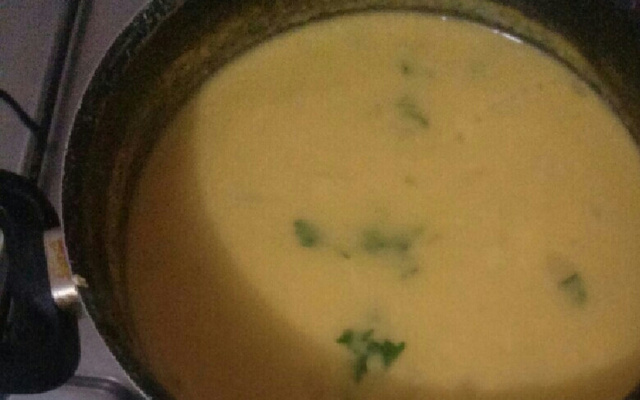 Sopa especial de mandioquinha da Adilce