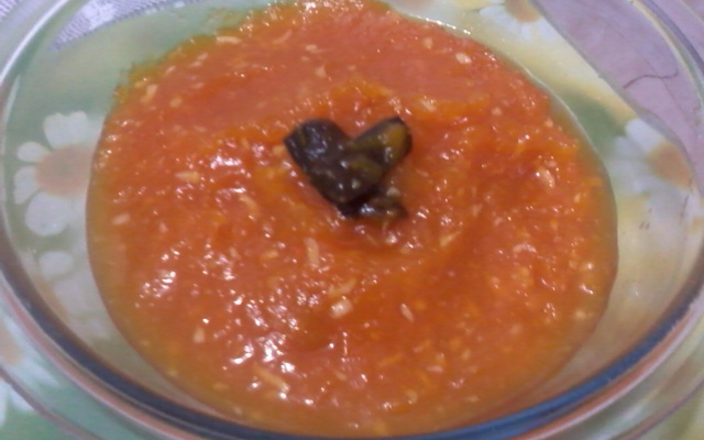 Doce de abobora com creme de leite.