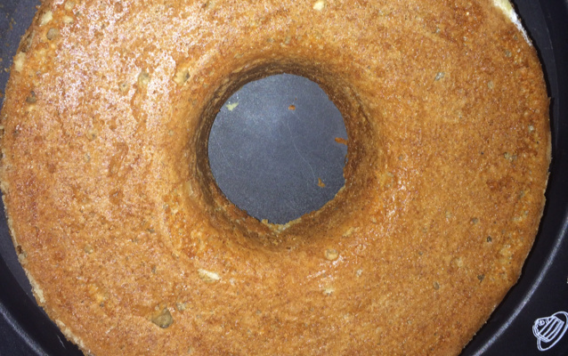 Bolo de aveia com banana