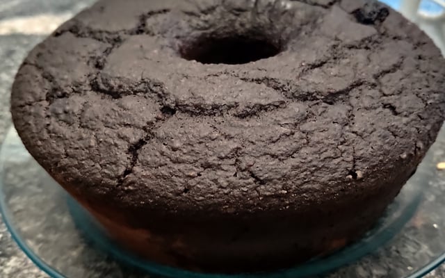 Bolo de cacau com aveia de liquidificador