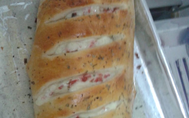 Pão com três opções de recheio