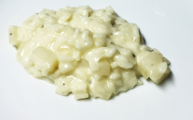 Risoto de pêra com gorgonzola