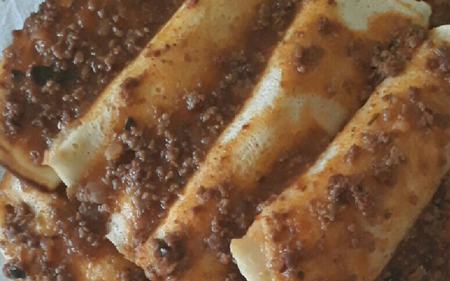 Panqueca básica de carne moída