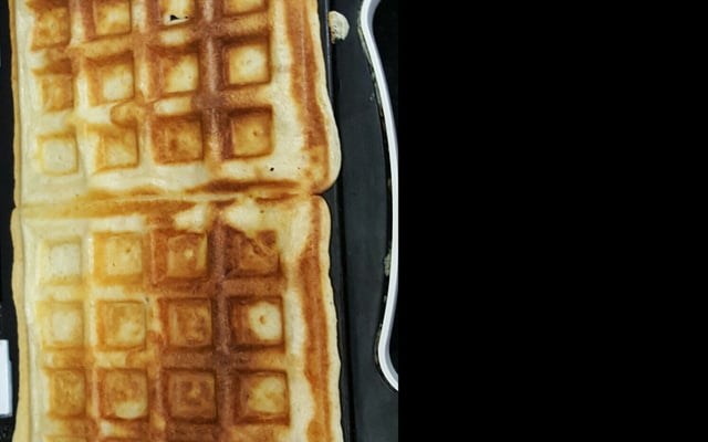 Waffle tradicional salgado