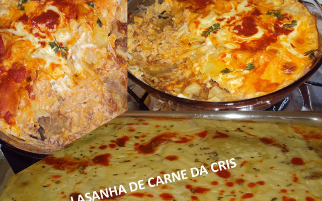 Lasanha de carne da Cris
