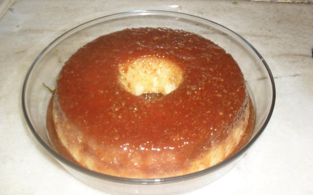 Pudim cremoso de tapioca