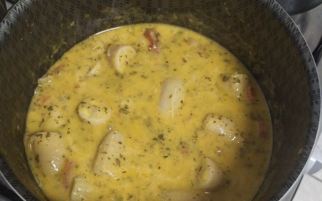 Moqueca de banana verde