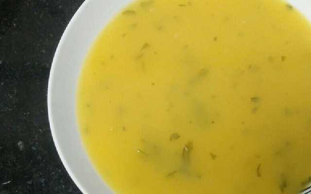 Caldo cremoso de mandioquinha