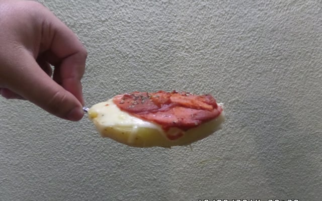 Batata recheada fácil