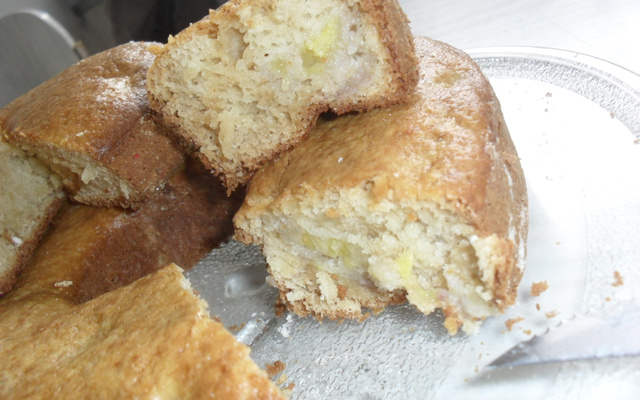 Bolo de banana (sem ovo)