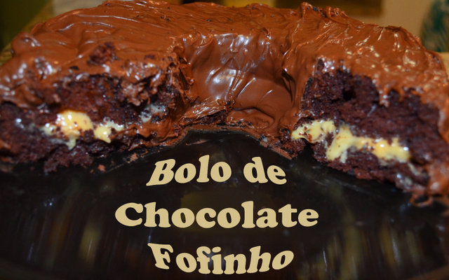 Bolo de chocolate fofinho