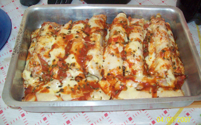 Panqueca de calabresa da Grasy