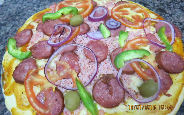Pizza de liqüidificador