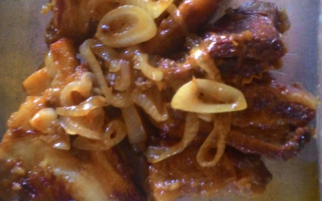 Costela assada na panela de pressão