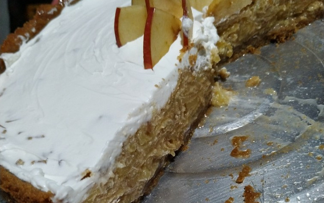 Torta de maçã mãe e filha