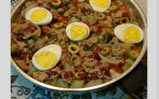 Caçarola de chuchu com atum do Lúcio Cezar