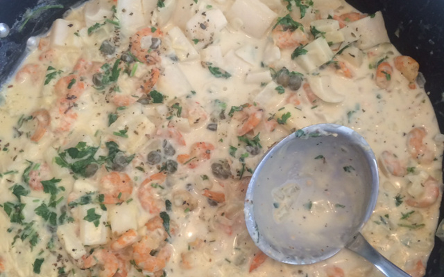 Camarão fácil do Ninja Iluminatti