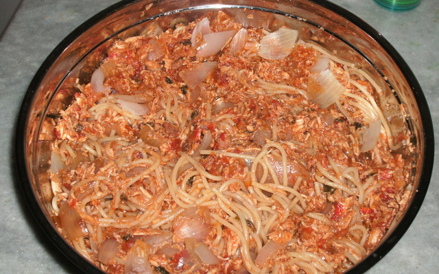 Espaguete a la birra nera