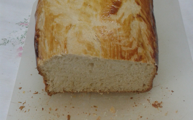 Pão sovado na máquina de pão