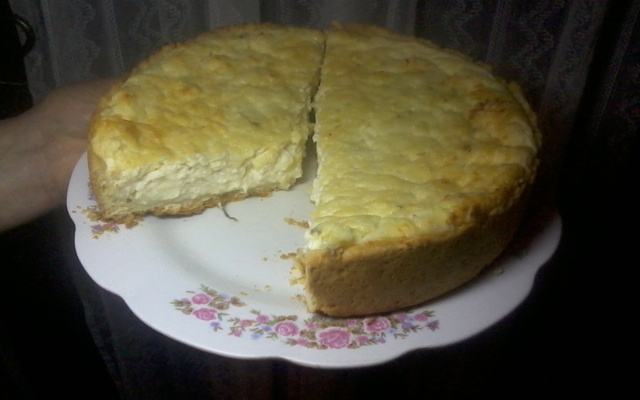 Torta de queijo fresco