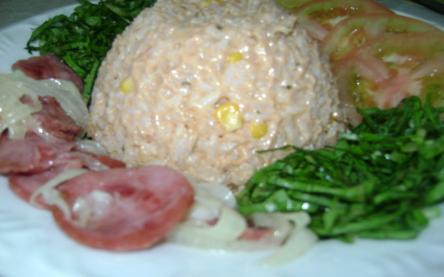 Risoto surpreendente de atum