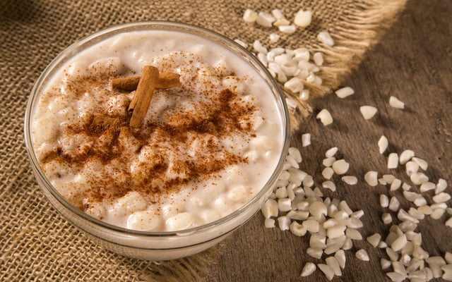 Canjica deliciosa com coco