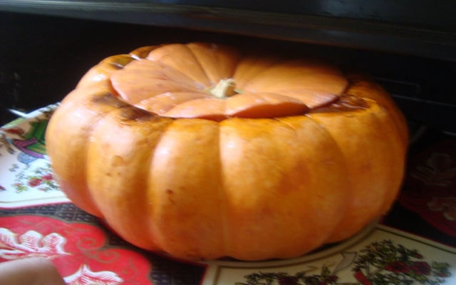 Moranga recheada com camarão da Vovó Mary