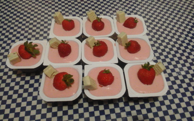 Mousse de morango