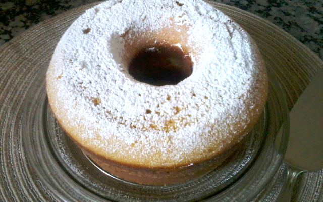 Bolo de fubá com especiarias