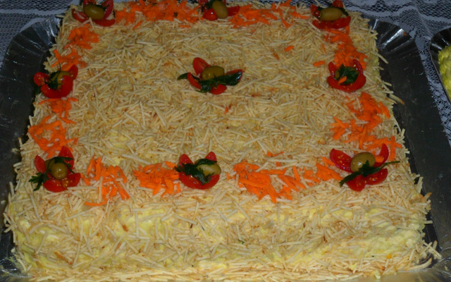 Bolo salgado de frango