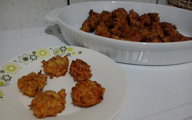 Bolinho de arroz com sardinha