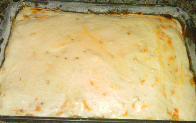 Torta de frango de liquidificador