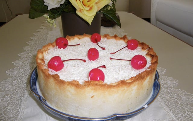 Torta de coco e leite condensado