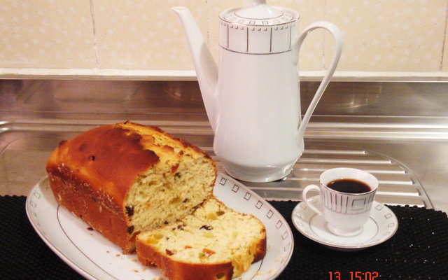 Pãonetone de frutas e passas