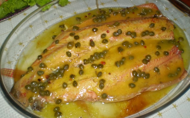 Salmão com Alcaparas