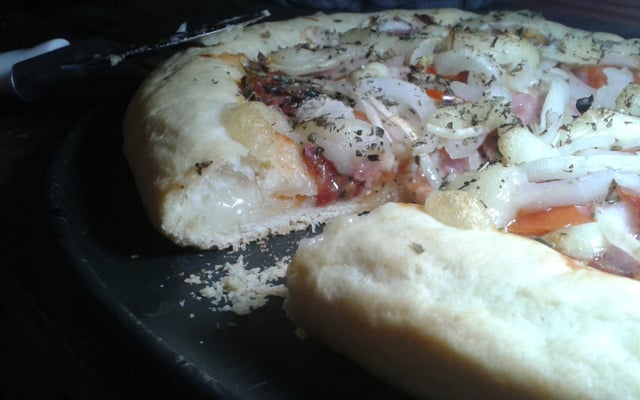 Massa de pizza sem ovo