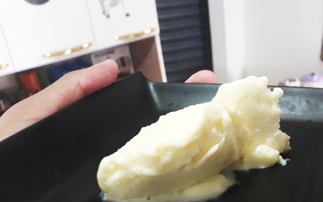 Sorvete de baunilha supercremoso