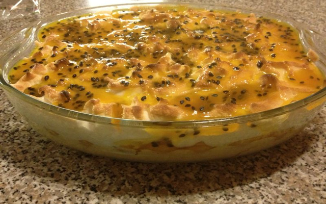 Pavê mousse de maracujá