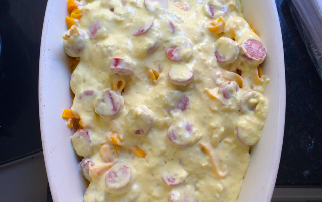 Macarrão com molho branco especial