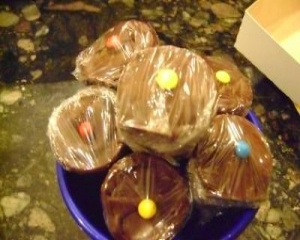 Cone trufado de chocolate