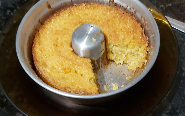 Bolo de milho e milharina super rápido