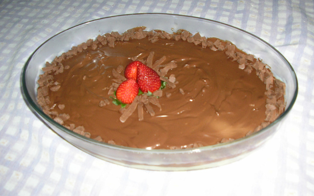 Bombom aberto de morango